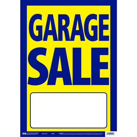 HY-KO Garage Sale Street Sign 29 In Sign 13" x 29", 5PK A24250